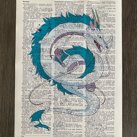 Spirited Away (Movie) Themed Dictionary Prints - Set of 6 - Picture 2 of 6